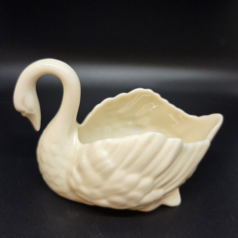 Vintage Lenox Porcelain Swan Trinket Dish